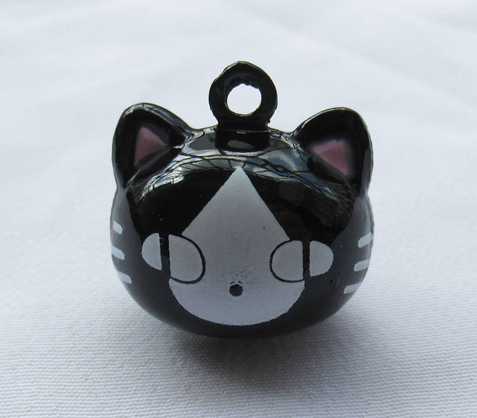 6pcs Cute Cat Jingle Bells W/ Pink Ears 19mm Bronze Charm B101 Etsy