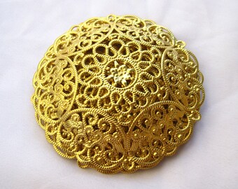 6pcs Large Filigree 66mm Brass Findings Bead Cap DIY Jewelry Making bf151