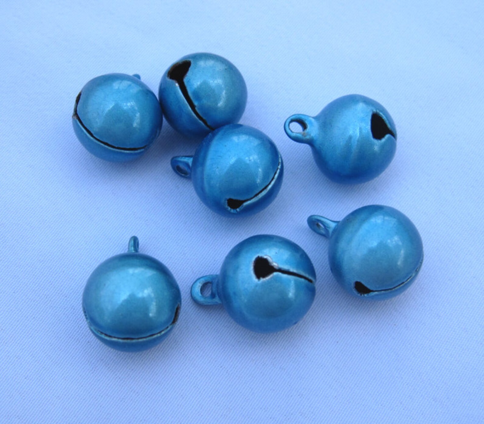 16pcs 12mm Jingle Bell End Charm Bell in Clear Bead Assorted Etsy UK