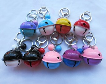 1PC Silver Tone Guardian Angel Pendants Charm Christmas Bell Clip Keyring 1PC Silver Tone Guardian Angel Pendants Charm Christmas Bell Clip Keyring