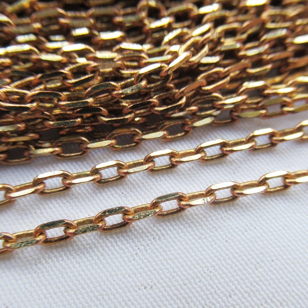 10ft Mini Brass Chain Closed Link 2x3mm Jewelry Findings Wholesale bc019