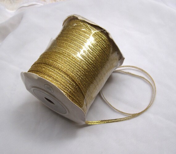 10 Meters Golden Lace Ribbon String 3mm Wide Lace Trim for DIY Fashion  Design W014 