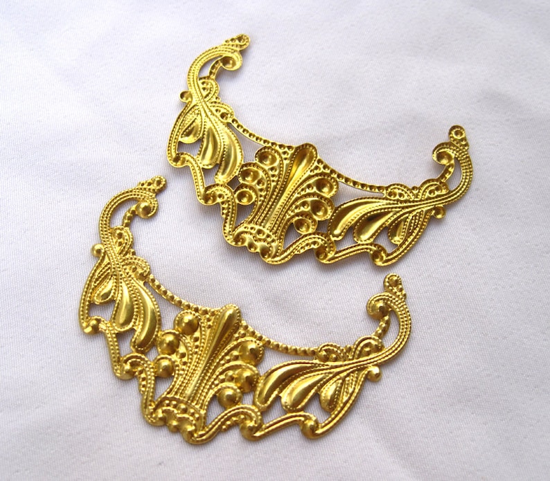 10pcs Brass Filigree Wholesale Findings Jewelry Findings DIY Etsy
