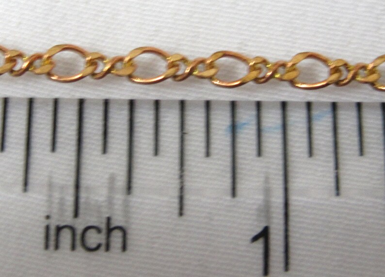 6ft Fancy Small Link Chain Raw Brass Findings bc013