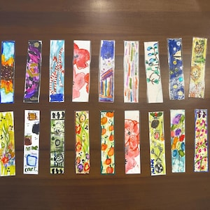 Hand Painted Watercolor Bookmarks