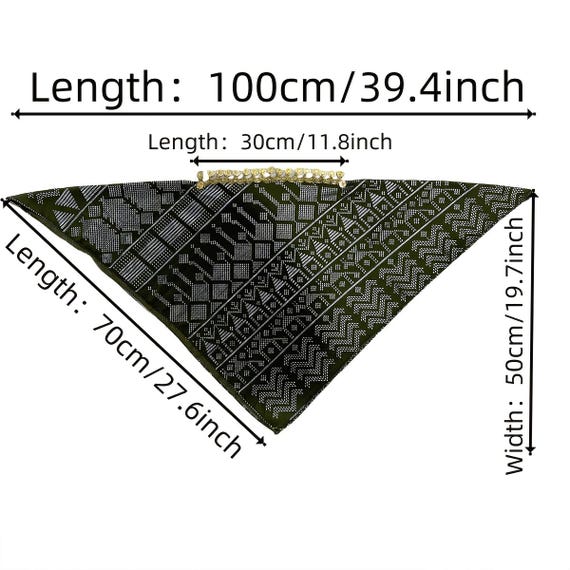 Handmade Chiffon Head Scarf, Vintage Style Hijab … - image 10