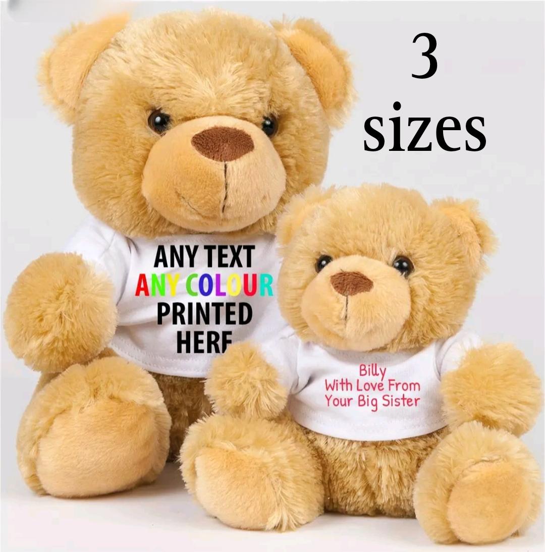 Personalised teddy bear t-shirt