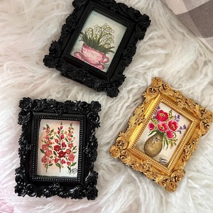 Mini Framed Original Watercolor Paintings