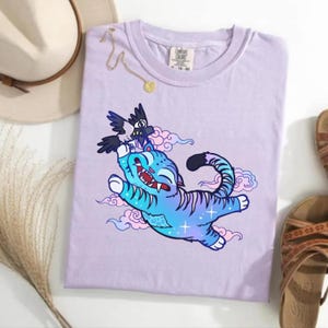 Demon Hunter Tiger Comfort Colors® T-shirt, Kpop Demon Shirt, Hunter Merch, Anime T-shirt Design, Anime Lover Gifts