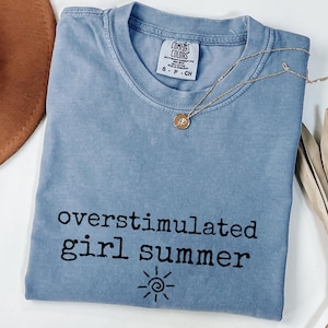 Comfort Colors® Overstimulated Shirt, Funny Introvert Tee, Gen Z Shirt, Sarcastic Graphic Tee, Mental Health Humor Tee, Funny Trendy Shirt