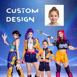 Personalized kpop demon hunters custom wallart Portrait: K-pop Custom Hunterix Art Gift Birthday kpop hunterx wall print