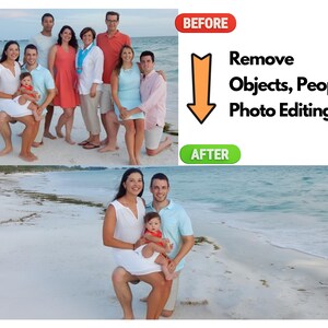 Remove Person from Photo, Object Removal, Edit Out Ex or Tourists, Background Deletion, Photo Retouch & Restore Service