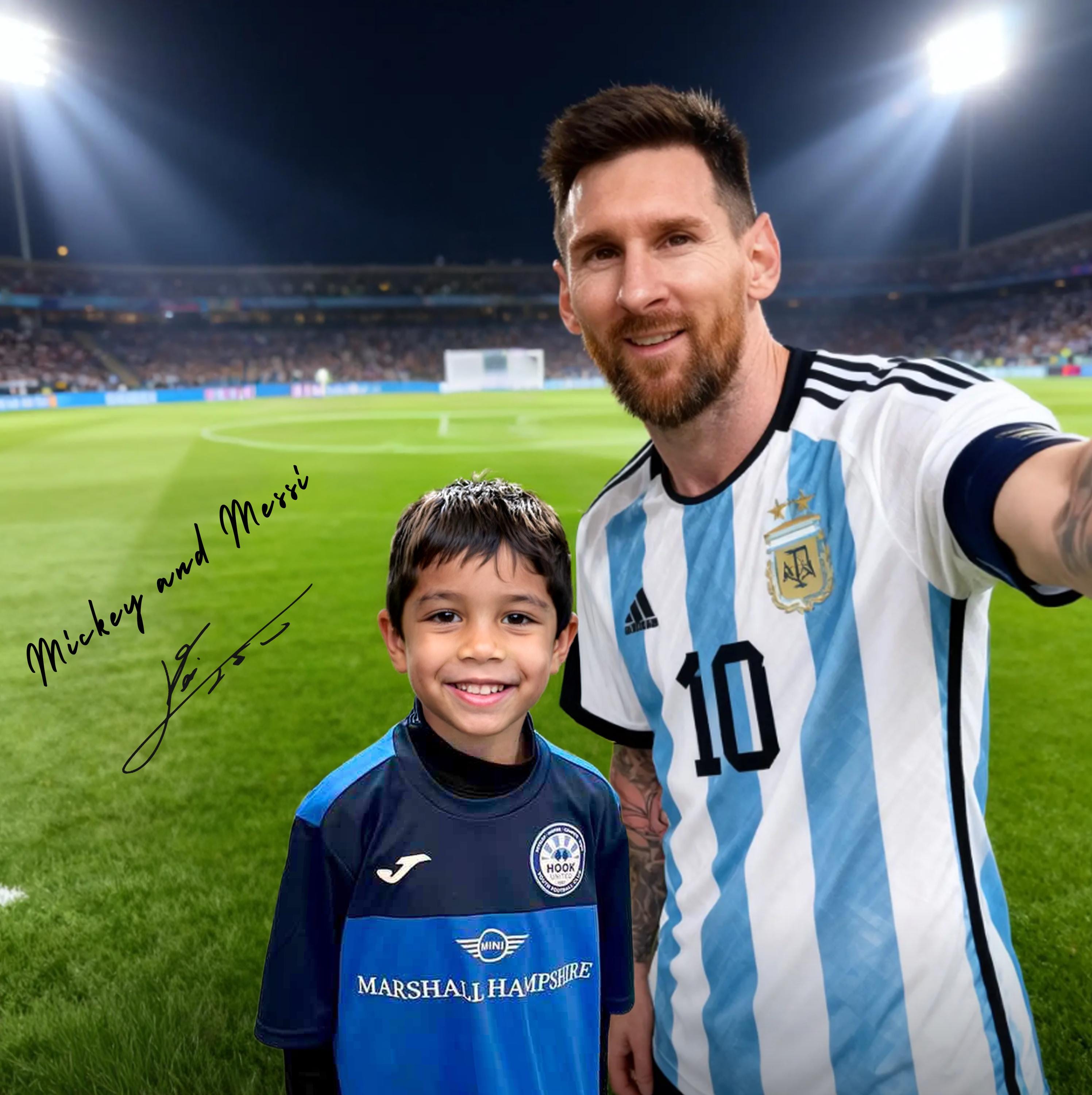 Personalized Messi Soccer Portrait – Custom Fan Gift (digital Download ...