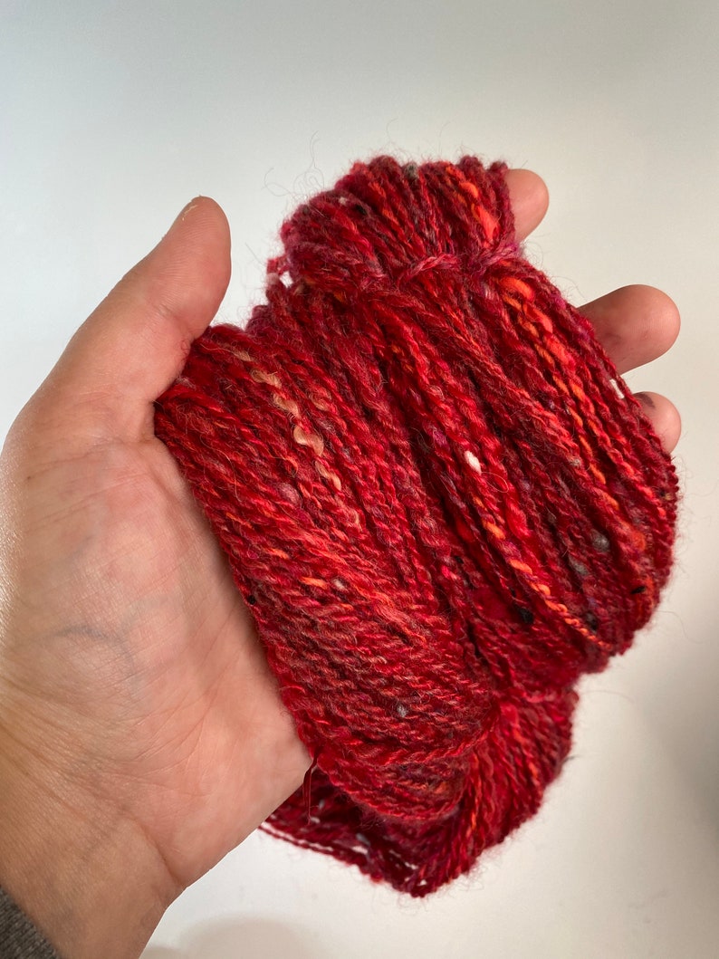 Handspun Yarn Little Red