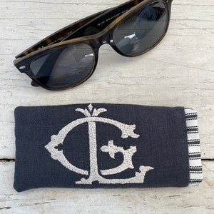 Eyeglass Case Monogram sunglass case personalized eyeglass case sunglass sleeve monogram sleeve image 3