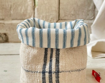 Fabric Basket for Yarn Knitting Accessory Knitting Project Bag