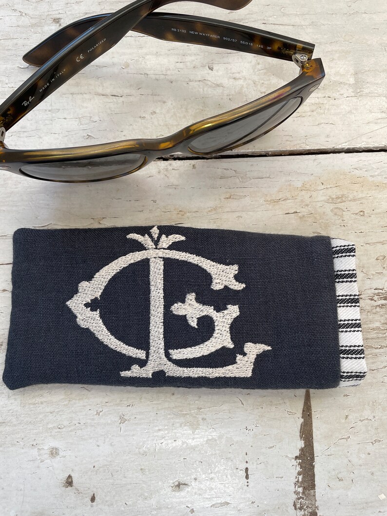 Eyeglass Case Monogram sunglass case personalized eyeglass case sunglass sleeve monogram sleeve image 8