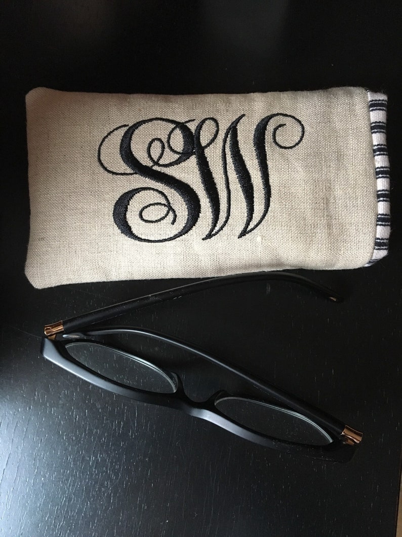 Eyeglass Case Monogram sunglass case personalized eyeglass case sunglass sleeve monogram sleeve image 4