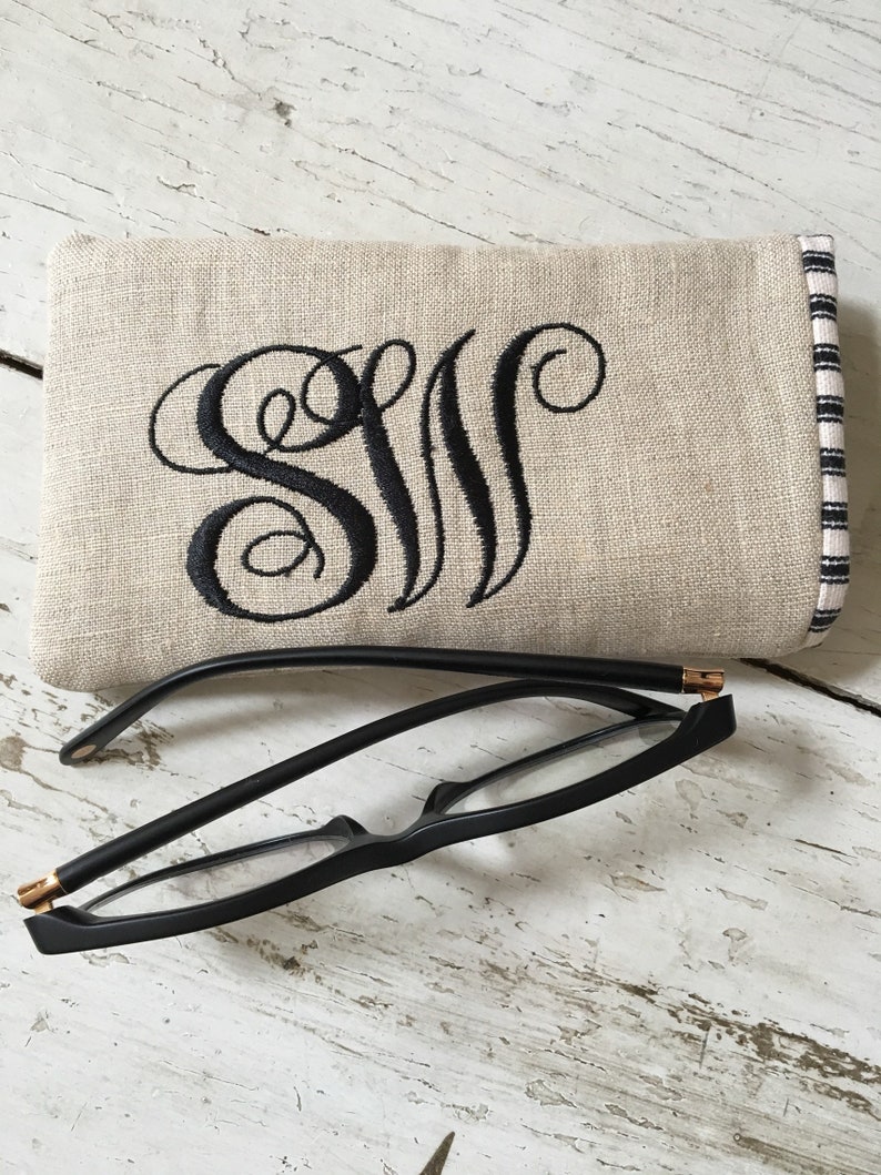 Eyeglass Case Monogram sunglass case personalized eyeglass case sunglass sleeve monogram sleeve image 5