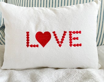 Valentine Pillow Heart Pillow Valentine Gift for her Gift Pillow