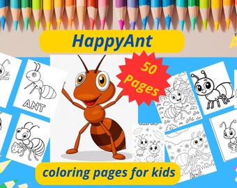 Coloring Pages for kids, Ant Coloring Pages For Kids Printable, Ant Coloring Sheets, Ant Coloring Book, Kids Coloring Pages