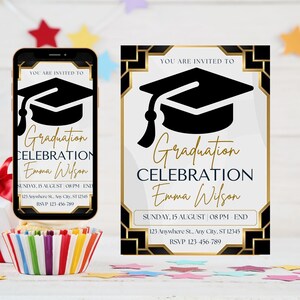 Graduation Party Invitation Template, Graduation Invitation 2025, Graduation Announcement Invitation, Graduation Party Invite
