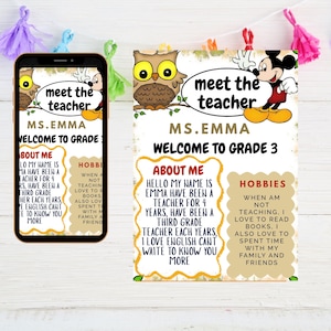 Editable meet the teacher template, Meet the Teachers Flyer, Teacher Resource Letter, Back to School, Editable Meet The Teacher Template