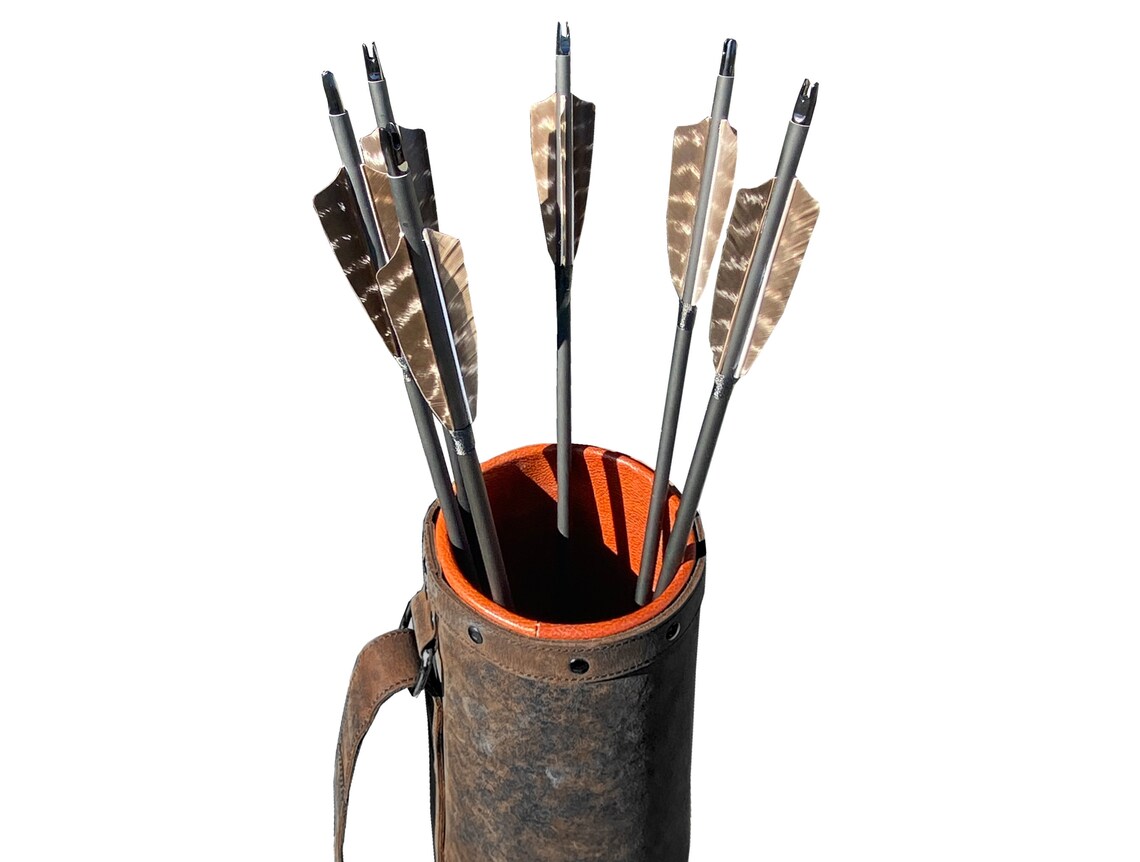 Leather Quiver Bag Archery Arrow Bag Meru V1 Etsy