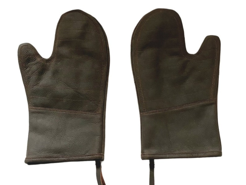 Paire de gants de cuisine en cuir pour le restaurant ou la maison image 2