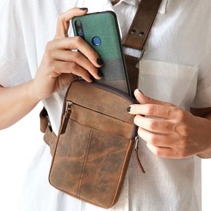 leather crossbody bag