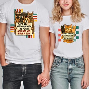 version cats ! Funny Cat Don’t Compare Cats to Dogs” – Cartoon Animal Tee – Humorous Feline Shirt – Gift for Cat Lovers T-shirt unisexe