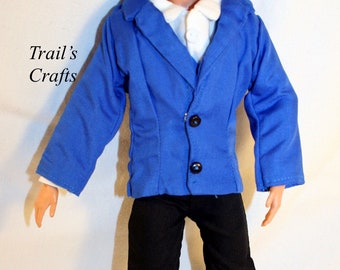 Uteruik Ken Doll Clothes for 11.5 Inch Ken Doll Coat Trousers Inner Shirt Outfits Costume Accessories Birthday Gift #B Uteruik Ken Doll Clothes for 11.5 Inch Ken Doll Coat Trousers Inner Shirt Outfits Costume Accessories Birthday Gift #B