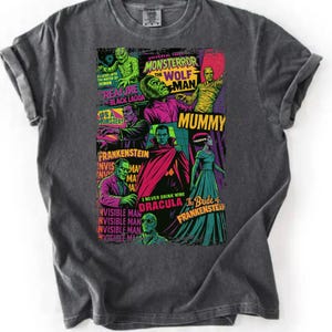 Vintage Universal Monsters T-Shirt – Retro Horror Movie Tee
