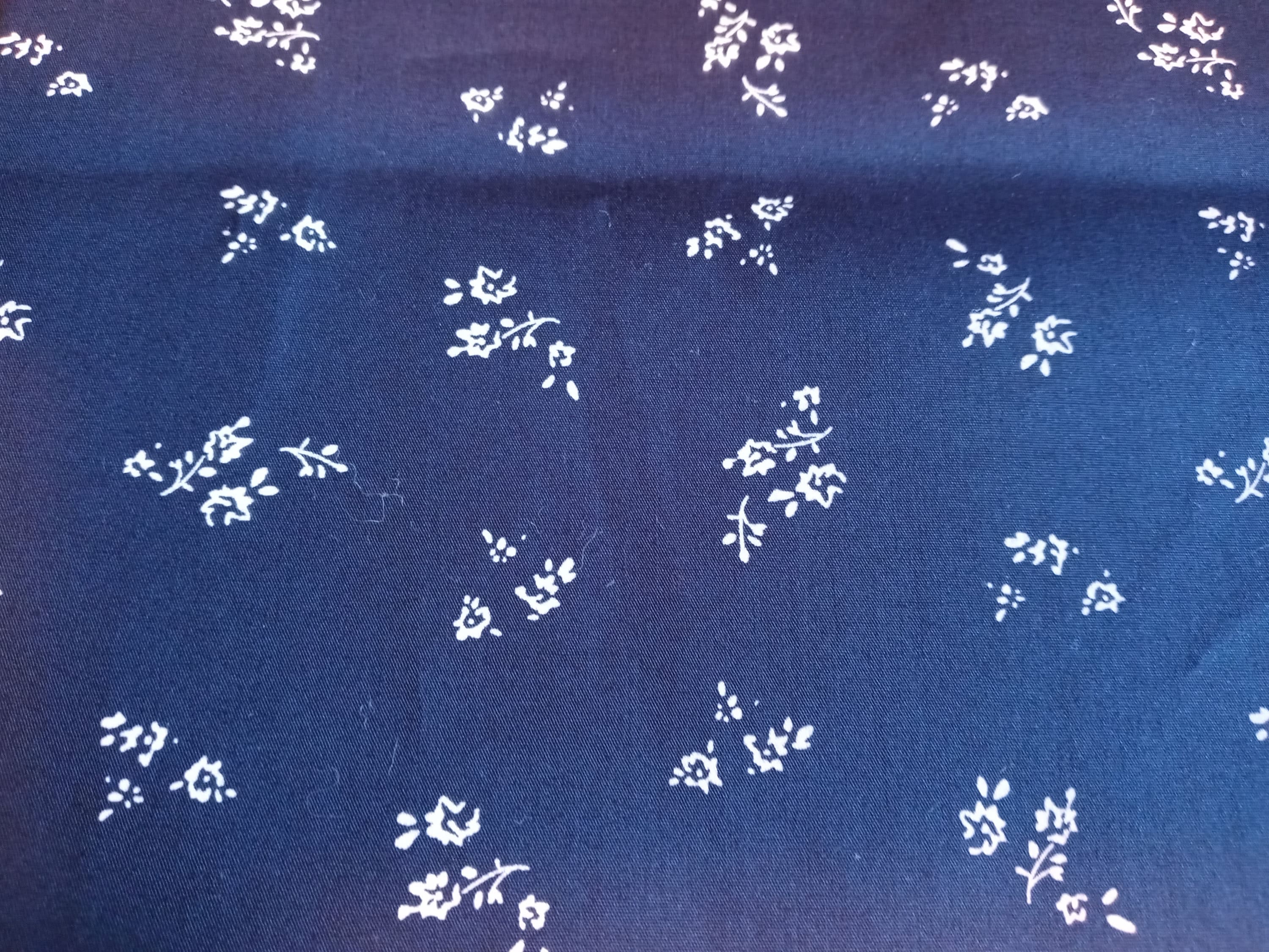 Floral Face Mask with side opening for filters. 5 PM 2.5 filters are included.  Dark Blue, Flowers, Washable, Kids, Adults - Thumbnail 6