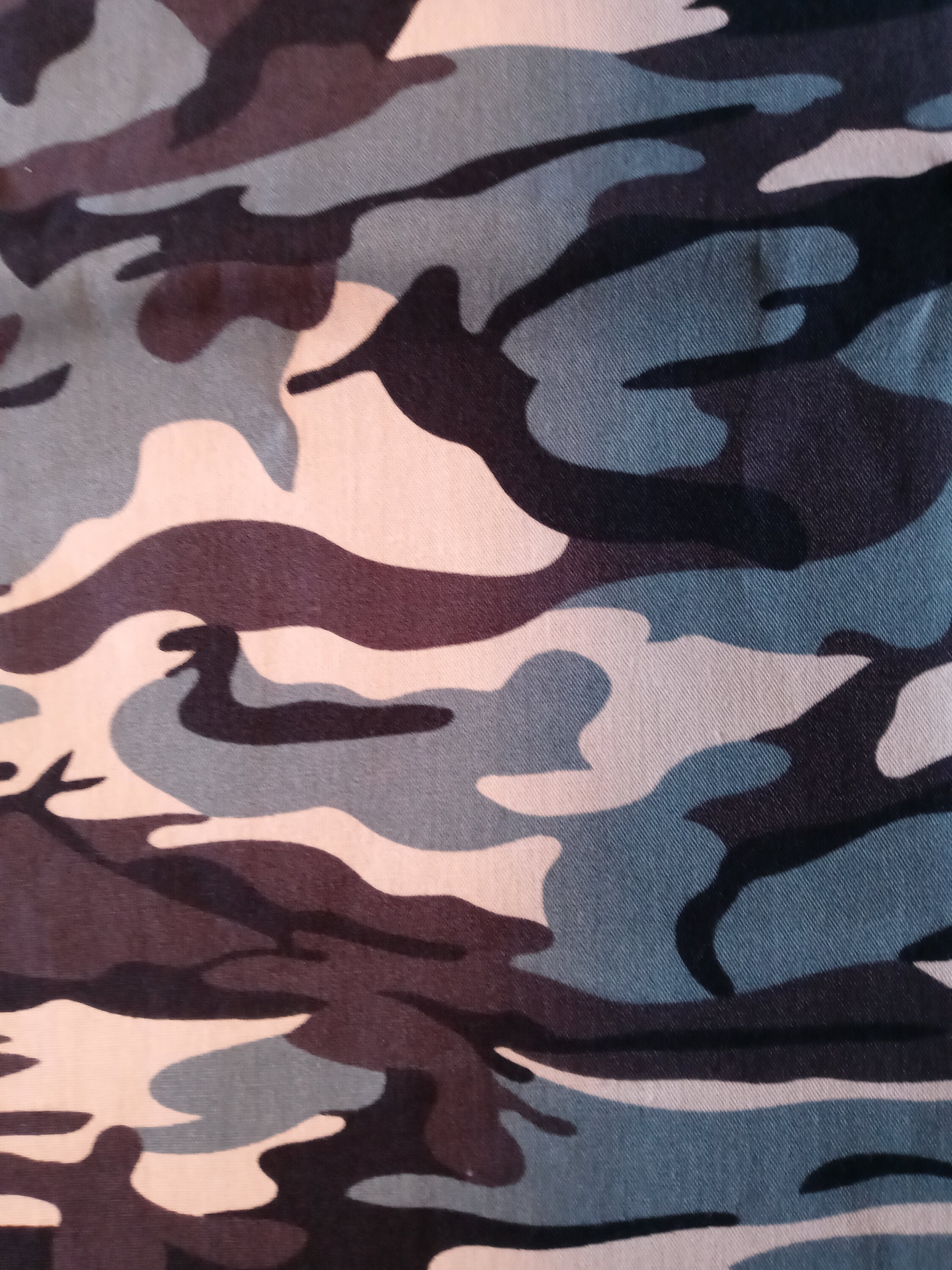 Camo Face Mask with Side Opening for Filters. 5 PM 2.5 Filters Included. Blue, Gray, Black, Washable - Thumbnail 6