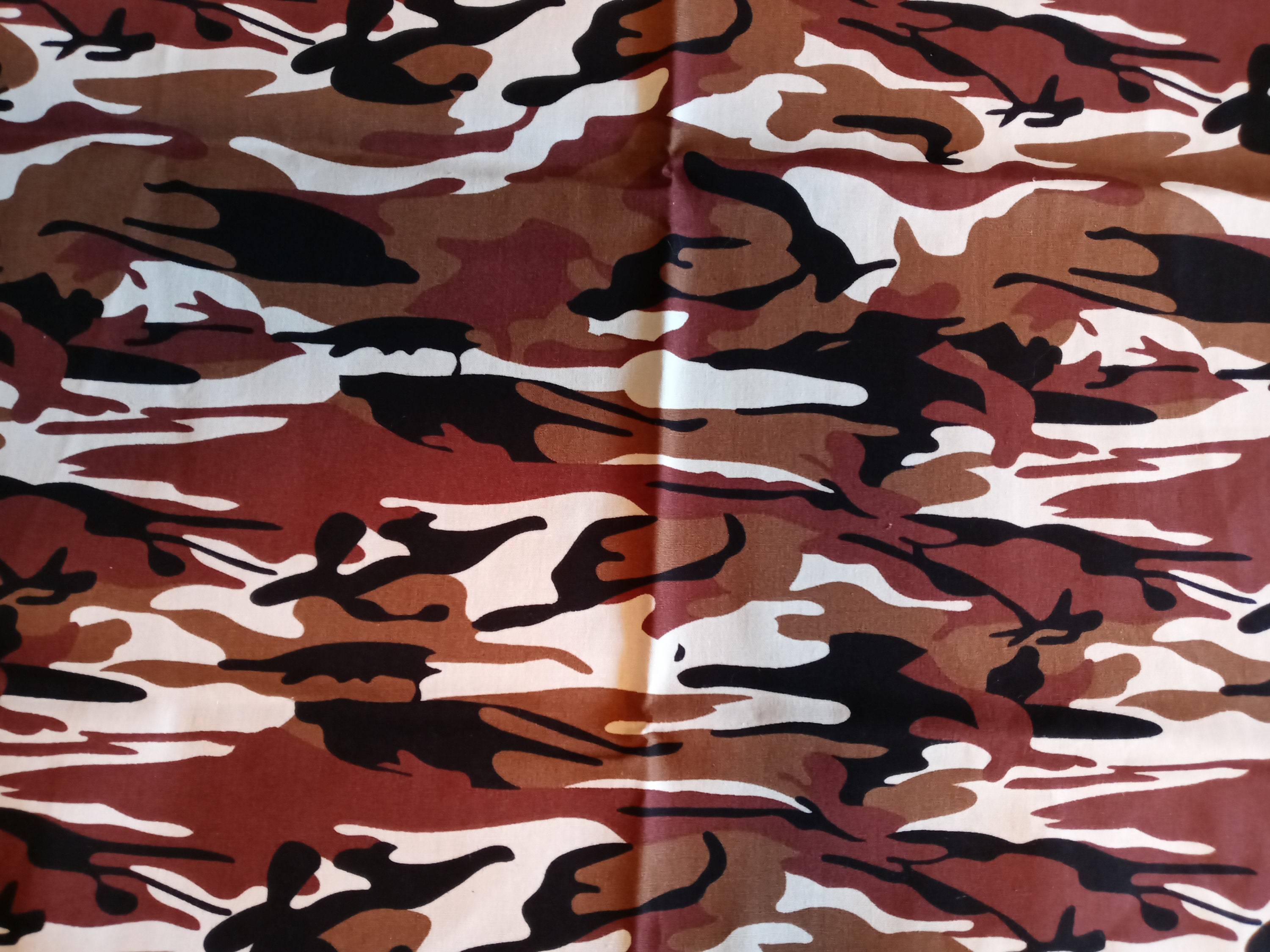 Brown Camo Face Mask with Side Opening for Filters. 5 PM 2.5 Filters Included. Brown, Black, Washable - Thumbnail 5