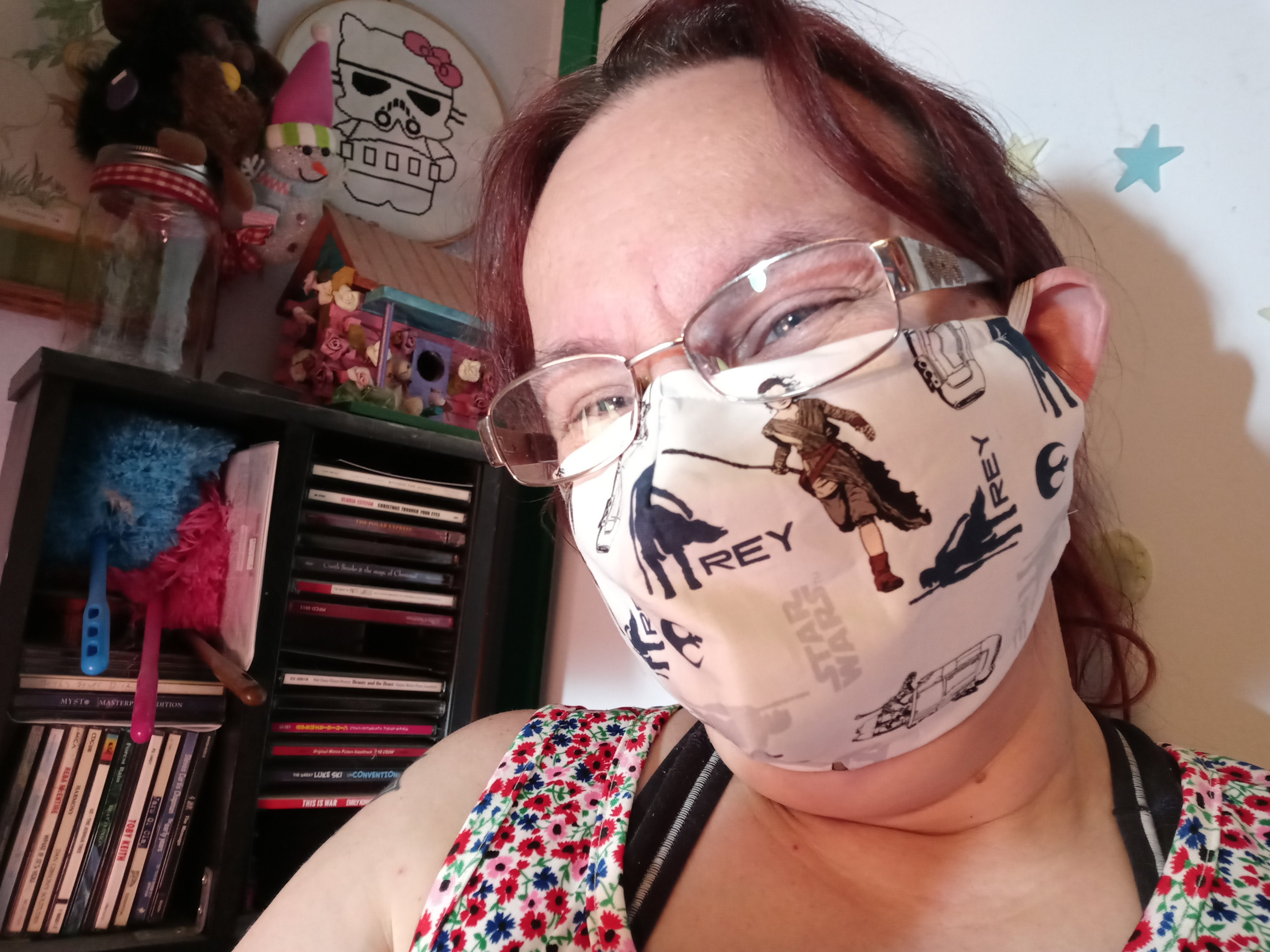 Star Wars Face Mask. Force Awakens Mask with 5 PM 2.5 filters included. Washable, Rey Mask, Kids Mask - Thumbnail 3