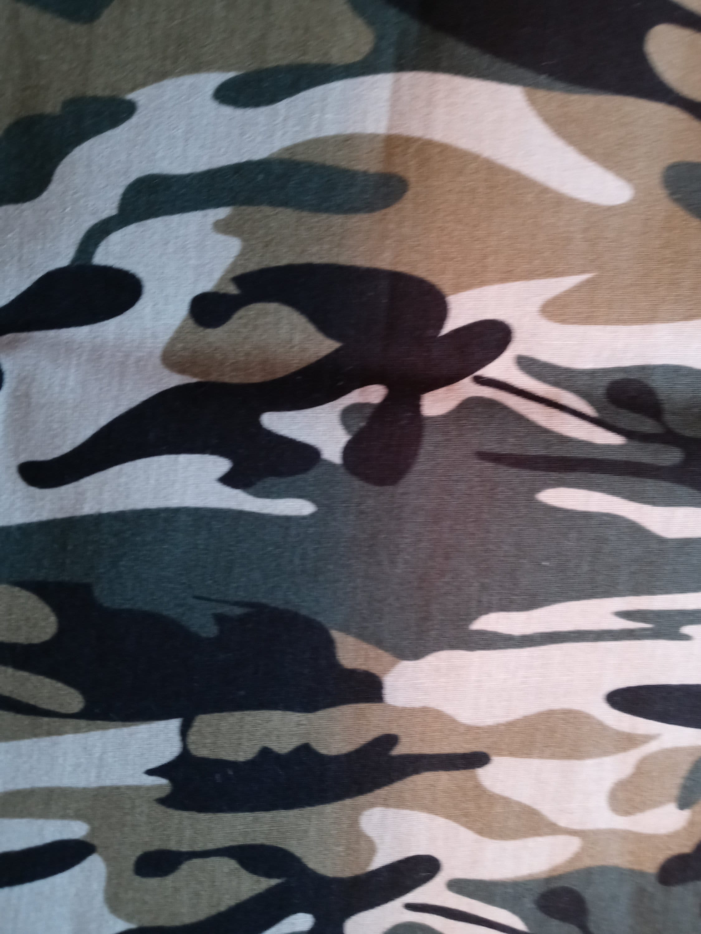 Green Camo Face Mask with Side Opening for filters.  5 PM 2.5 filters included. Green, Black, Washable - Thumbnail 6