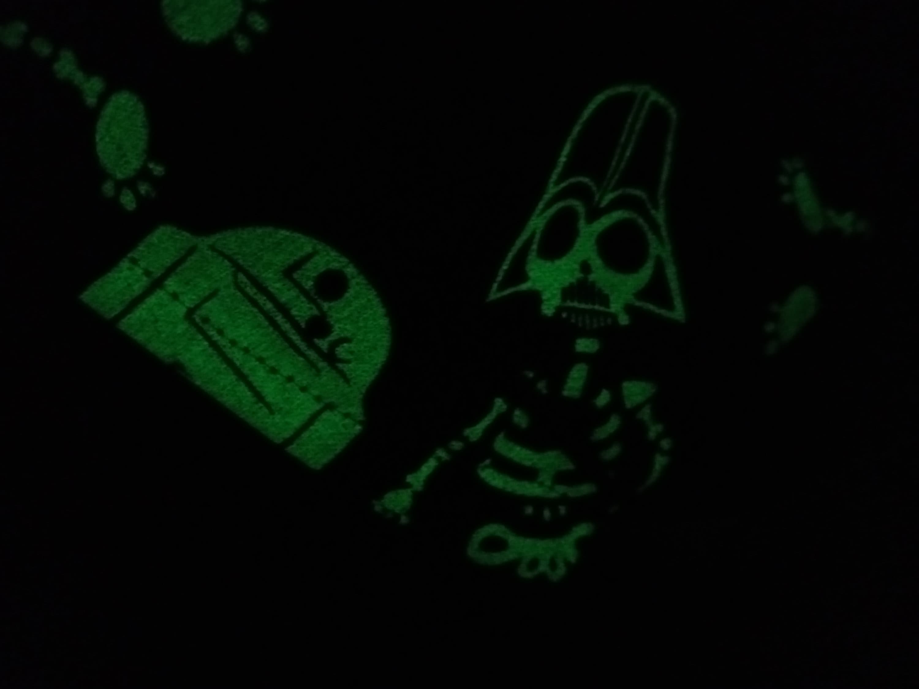 Star Wars Face Mask with Side Opening for Filters. This Halloween Mask includes 5 PM 2.5 filters. Glow in the Dark, Baby Yoda, Vader - Thumbnail 7