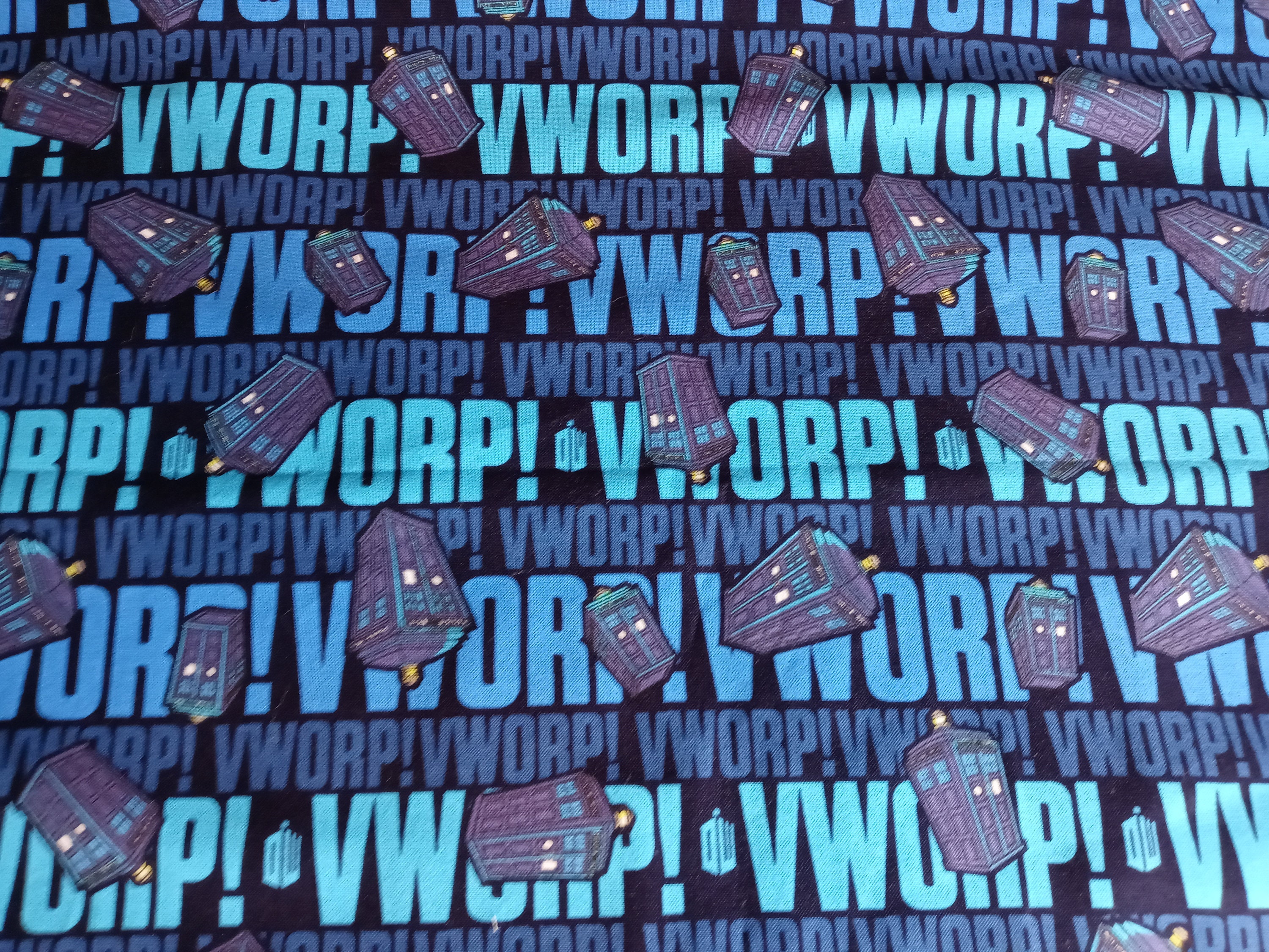 Doctor Who Tardis Face Mask with side opening for filters.  This Geek Face Mask is Washable and includes 5 PM 2.5 Filters.  Adults, Kids - Thumbnail 5