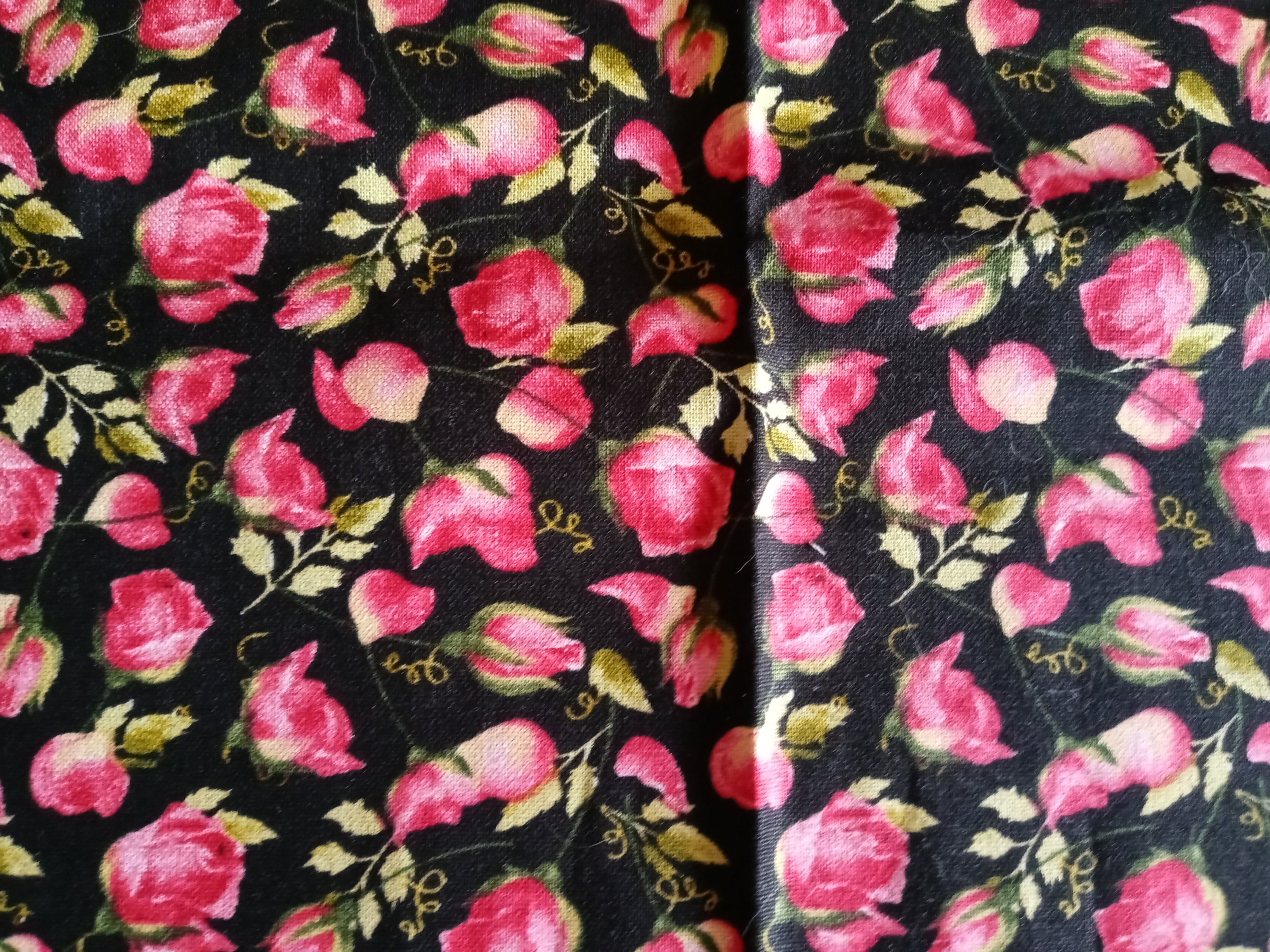 Rosebud Flower Face Mask with Side Opening for Filter.  5 PM 2.5 filters are included.  Floral Nature Mask, Washable, Pink, Black, and Kids - Thumbnail 6