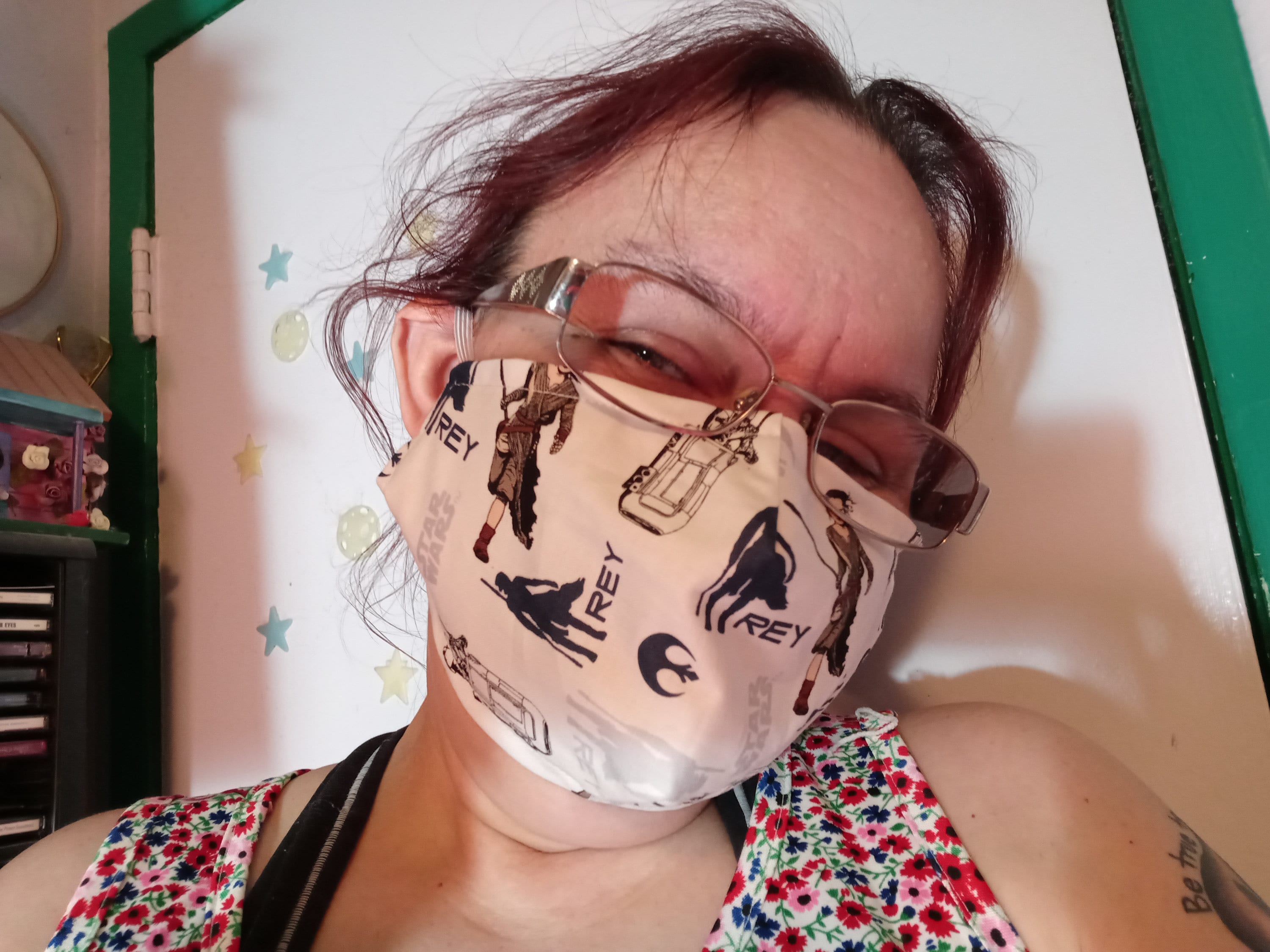Star Wars Face Mask. Force Awakens Mask with 5 PM 2.5 filters included. Washable, Rey Mask, Kids Mask - Thumbnail 4