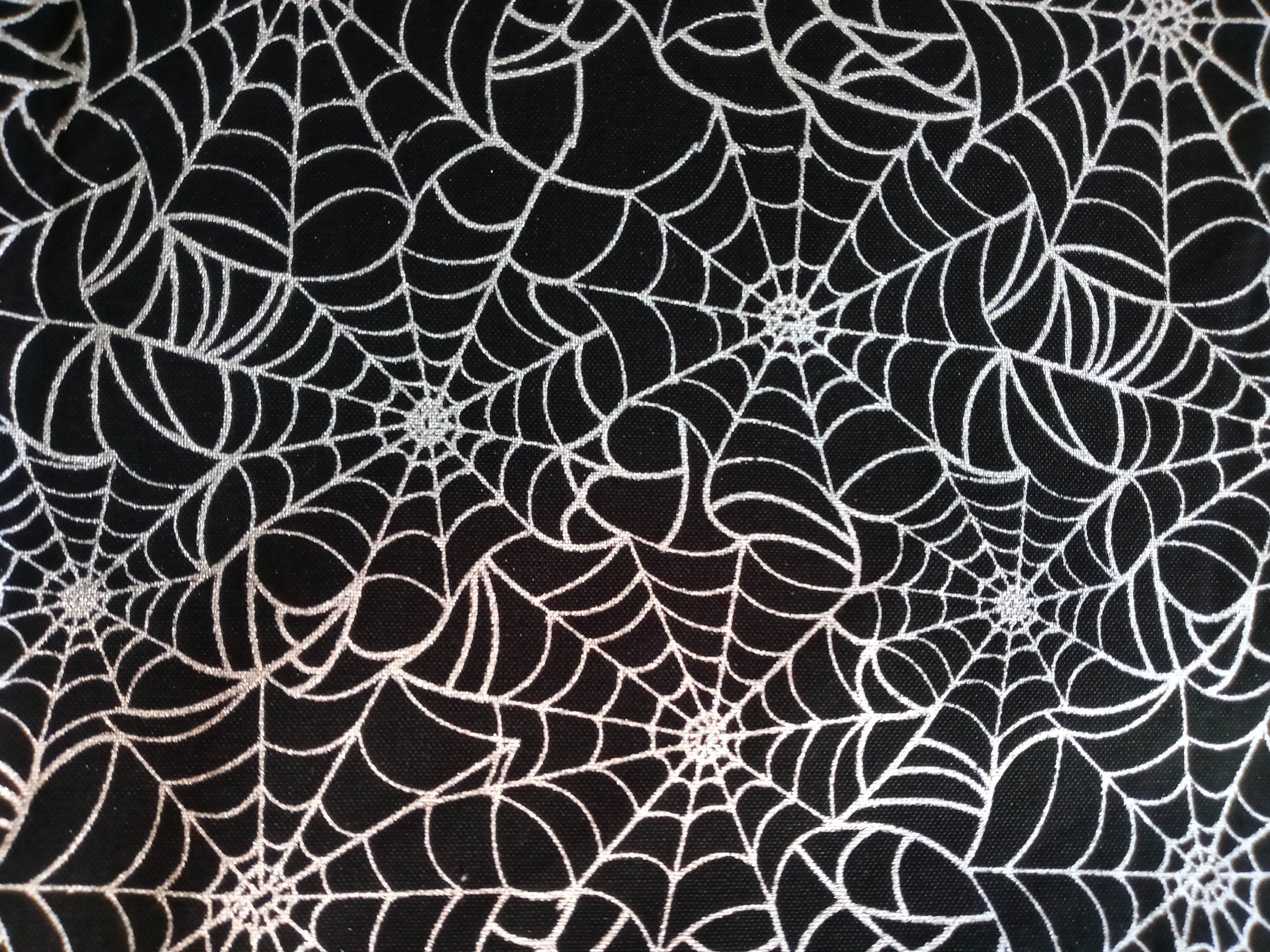 Shimmering Spiderwebs Face Mask with Side Opening for Filters. 5 PM 2.5 Filters Included. Silver, Black, Washable, Halloween, Adults, Kids - Thumbnail 6