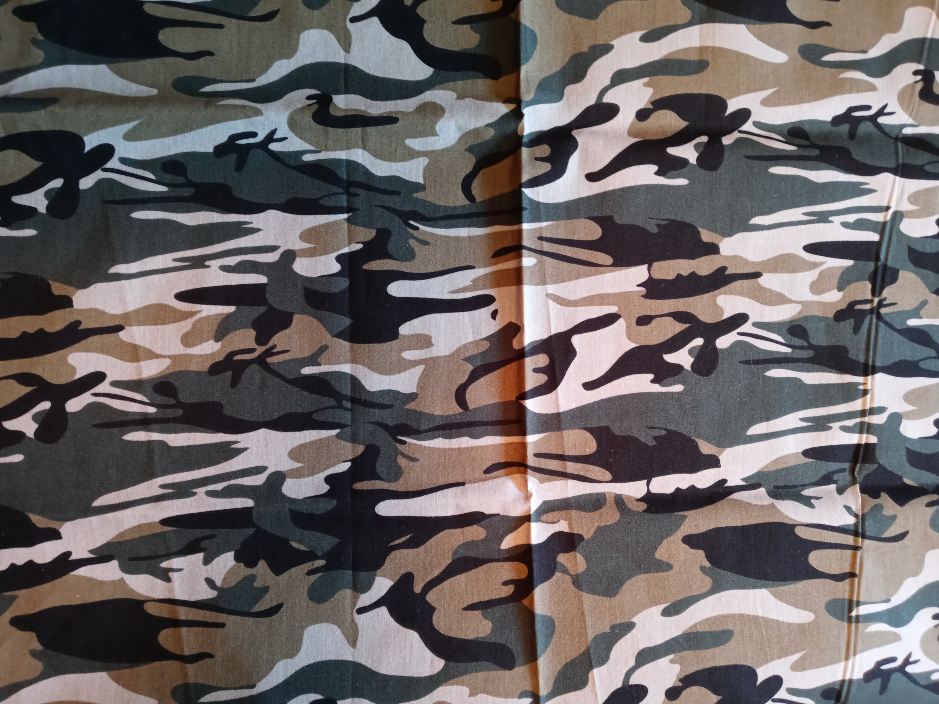 Green Camo Face Mask with Side Opening for filters.  5 PM 2.5 filters included. Green, Black, Washable - Thumbnail 5