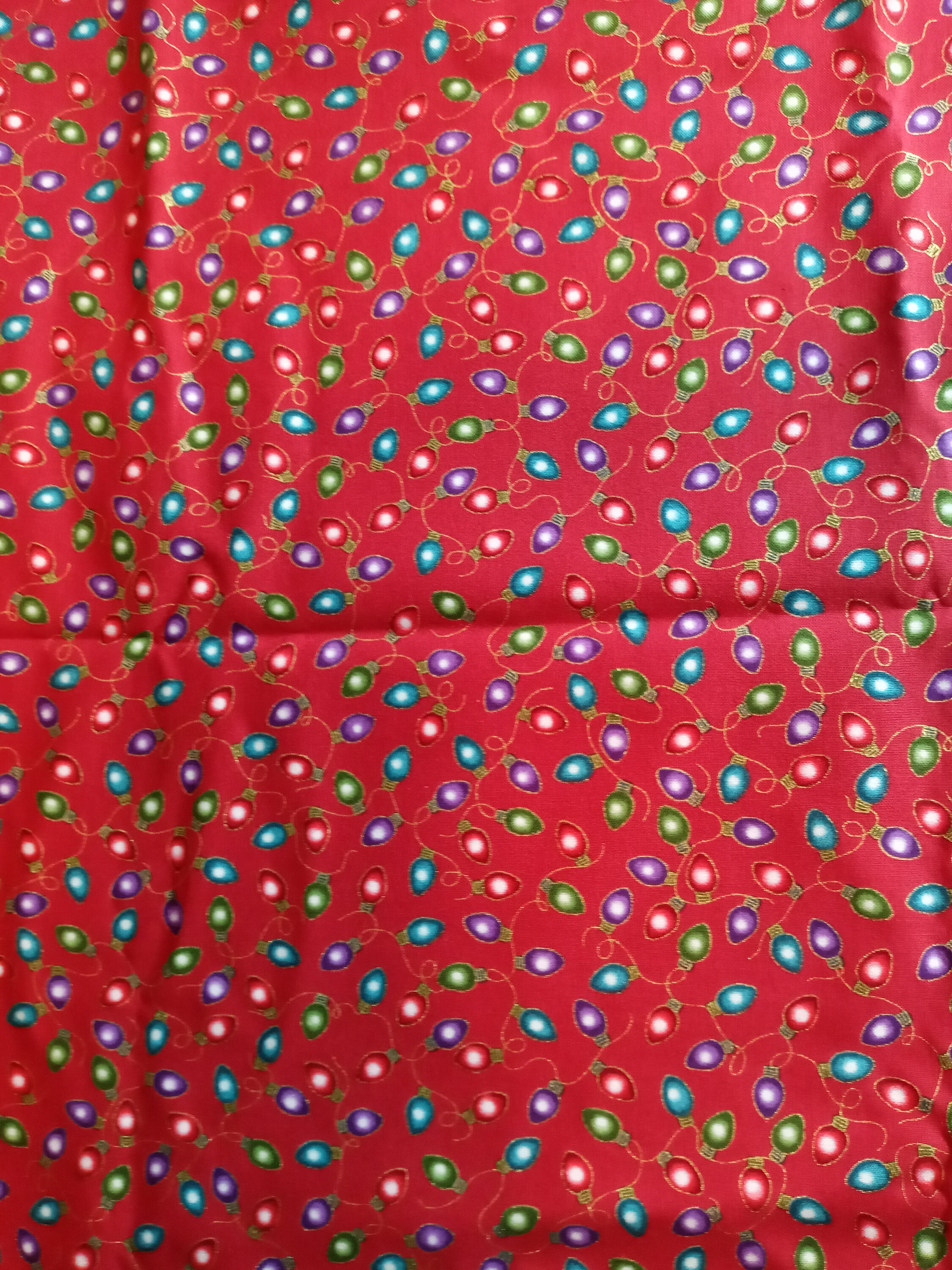 Christmas Lights Face Mask with Side Opening for Filters.  5 PM 2.5 filters included. Red, Green, Purple, Blue, Gold, and Washable. - Thumbnail 5