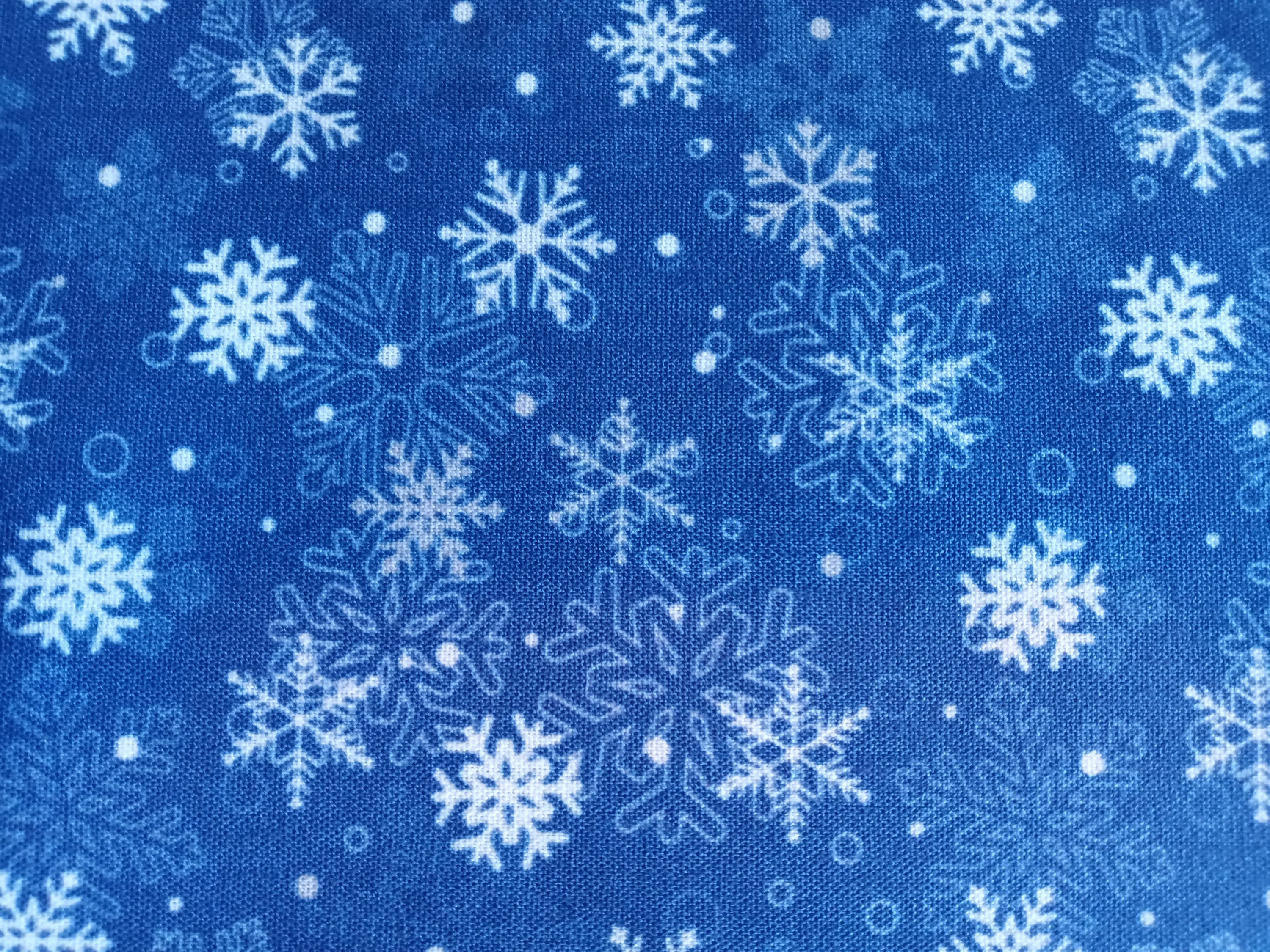 Snowflake Face Mask with Side Opening for Filters.  5 PM 2.5 Filters are Included. Christmas Face Mask, Blue, White, Washable, Adults, Kids - Thumbnail 6
