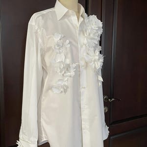 Women's cotton shirt, Oversized shirt, Women's white shirt, plus size clothing, long sleeve shirts, White color shirt women, fall clothing