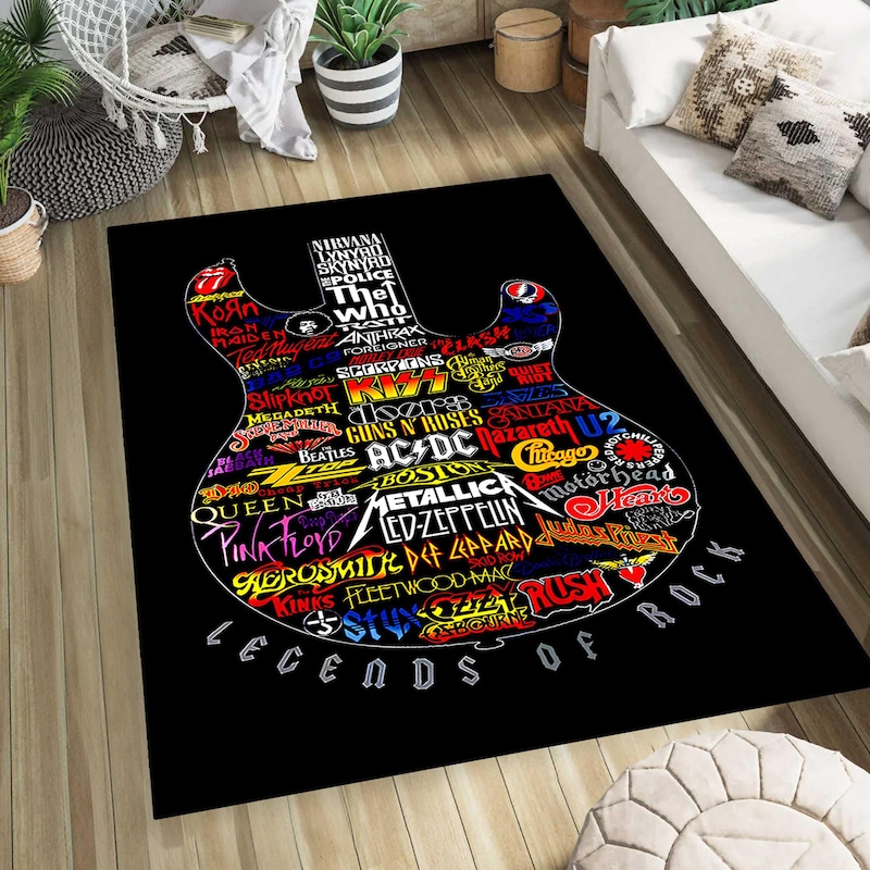 Vinyl Muisc Rug Area Rug Music - Etsy