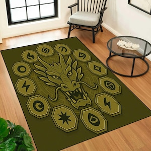 Fantasy Dragon rug, Dragon Rug, Dragon Area Rug, Mythical Creature rug, Machine Washable rug, living Room Rug, bedroom rug,Dragon Carpet,rug