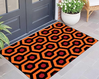 The Shining, The Shining Rug, Shining Doormat, Modern Doormat, Washable Rug, Orange Rug, Hotel Rug, Hotel Doormat, Most Popular Doormat